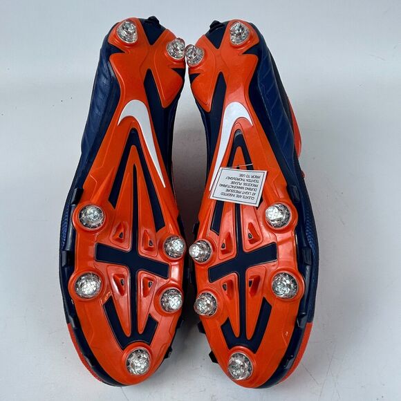 Nike Alpha Pro Football Cleats Men\'s‎ Size 15 Orange Blue Lace Up - 742766-810 main image 9
